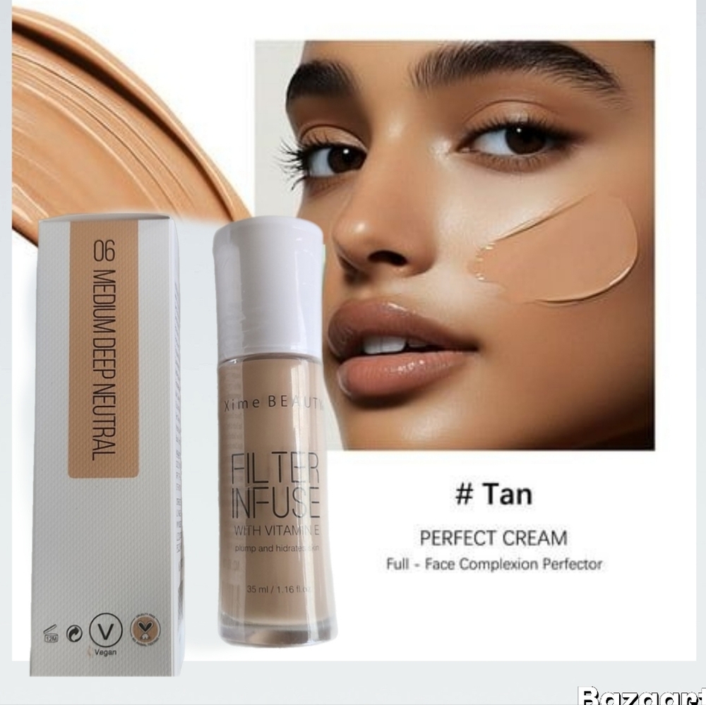 Foundation  Medium Deep Neutral Tone Makiup